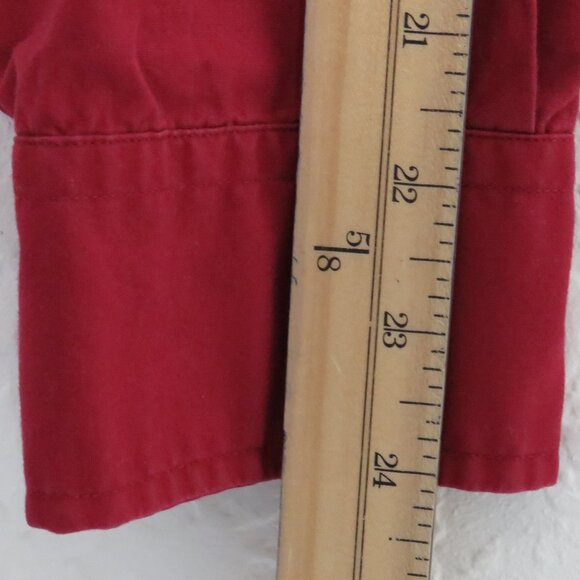 Haggar* Men's Long Sleeve Button Down Curved Hem Single Pocket Shirt~ Size Large - Picture 9 of 10